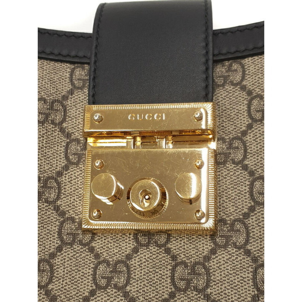 Gucci bag Brown Chain GG Padlock shoulder Supreme - Picture 9 of 9